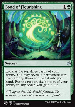 Bond of Flourishing - War of the Spark (Uncommon) [WAR-155] - JotaCards - Tu Tienda de TCG