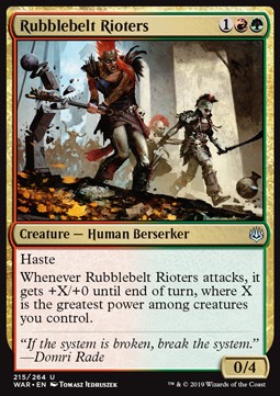 Rubblebelt Rioters - War of the Spark (Uncommon) [WAR-215] - JotaCards - Tu Tienda de TCG