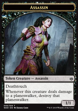 Assassin Token (Black 1/1 Deathtouch) - War of the Spark (Token) [WAR-T06] - JotaCards - Tu Tienda de TCG
