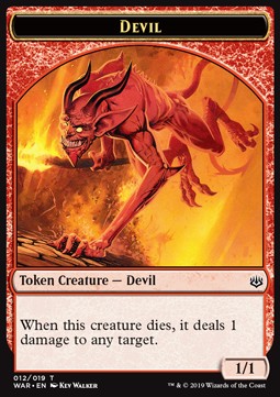 Devil Token (Red 1/1) - War of the Spark (Token) [WAR-T12] - JotaCards - Tu Tienda de TCG