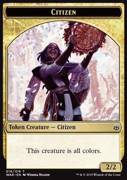 Citizen Token (Gold 2/2) - War of the Spark (Token) [WAR-T16] - JotaCards - Tu Tienda de TCG