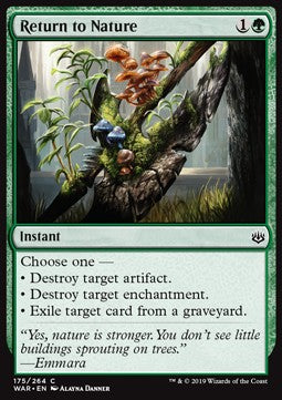 Return to Nature - War of the Spark (Common) [WAR-175] - JotaCards - Tu Tienda de TCG