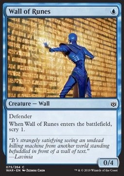 Wall of Runes - War of the Spark (Common) [WAR-75] - JotaCards - Tu Tienda de TCG