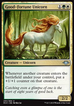 Good-Fortune Unicorn - Modern Horizons (Uncommon) [MH1-201] - JotaCards - Tu Tienda de TCG
