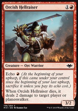 Orcish Hellraiser - Modern Horizons (Common) [MH1-136] - JotaCards - Tu Tienda de TCG
