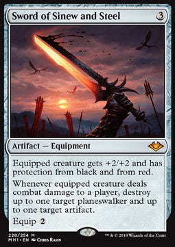Sword of Sinew and Steel - Modern Horizons (Mythic) [MH1-228] - JotaCards - Tu Tienda de TCG