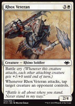 Rhox Veteran - Modern Horizons (Common) [MH1-24] - JotaCards - Tu Tienda de TCG