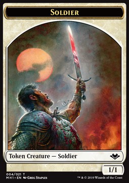 Soldier Token (W 1/1) // Elemental Token (R 3/1 Trample, haste) - Modern Horizons (Token) [MH1-T 04/09] - JotaCards - Tu Tienda de TCG