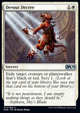 Devout Decree - Core 2020 (Uncommon) [M20-13] - JotaCards - Tu Tienda de TCG