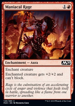 Maniacal Rage - Core 2020 (Common) [M20-149] - JotaCards - Tu Tienda de TCG