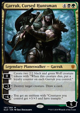 Garruk, Cursed Huntsman - Throne of Eldraine (Mythic) [ELD-191] - JotaCards - Tu Tienda de TCG