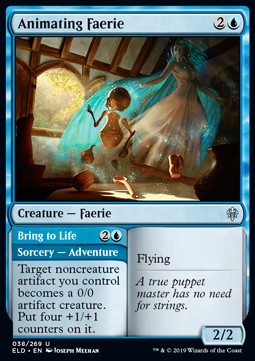 Animating Faerie // Bring to Life - Throne of Eldraine (Uncommon) [ELD-38] - JotaCards - Tu Tienda de TCG
