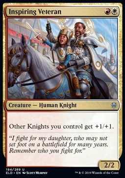 Inspiring Veteran - Throne of Eldraine (Uncommon) [ELD-194] - JotaCards - Tu Tienda de TCG