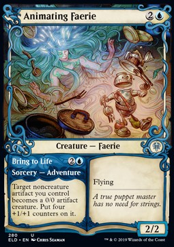 Animating Faerie // Bring to Life - Throne of Eldraine: Extras (Uncommon) [XELD-280] - JotaCards - Tu Tienda de TCG