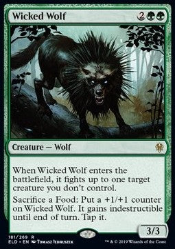 Wicked Wolf - Throne of Eldraine (Rare) [ELD-181] - JotaCards - Tu Tienda de TCG