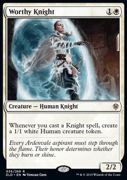 Worthy Knight - Throne of Eldraine (Rare) [ELD-36] - JotaCards - Tu Tienda de TCG