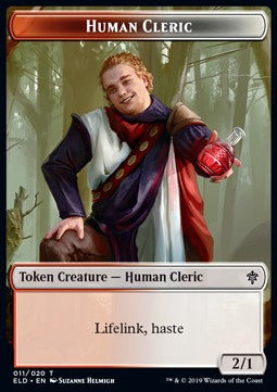 Human Cleric Token (Red and White 2/1) - Throne of Eldraine: Extras (Token) [XELD-T11] - JotaCards - Tu Tienda de TCG