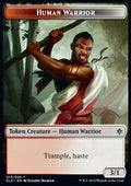 Human Warrior Token (Red and White 3/1) - Throne of Eldraine: Extras (Token) [XELD-T13] - JotaCards - Tu Tienda de TCG