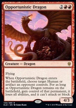 Opportunistic Dragon - Throne of Eldraine (Rare) [ELD-133] - JotaCards - Tu Tienda de TCG