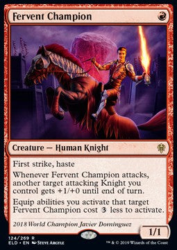Fervent Champion - Throne of Eldraine (Rare) [ELD-124] - JotaCards - Tu Tienda de TCG