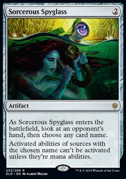 Sorcerous Spyglass - Throne of Eldraine (Rare) [ELD-233] - JotaCards - Tu Tienda de TCG