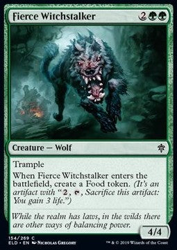 Fierce Witchstalker - Throne of Eldraine (Common) [ELD-154] - JotaCards - Tu Tienda de TCG