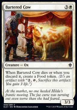 Bartered Cow - Throne of Eldraine (Common) [ELD-6] - JotaCards - Tu Tienda de TCG