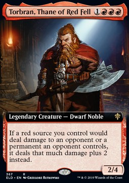 Torbran, Thane of Red Fell - Throne of Eldraine: Extras (Rare) [XELD-367] - JotaCards - Tu Tienda de TCG