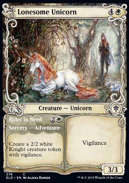 Lonesome Unicorn // Rider in Need - Throne of Eldraine: Extras (Common) [XELD-276] - JotaCards - Tu Tienda de TCG