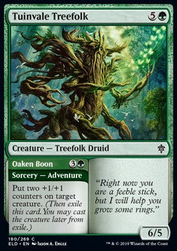 Tuinvale Treefolk // Oaken Boon - Throne of Eldraine (Common) [ELD-180] - JotaCards - Tu Tienda de TCG