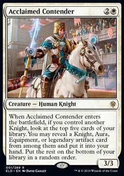 Acclaimed Contender - Throne of Eldraine (Rare) [ELD-1] - JotaCards - Tu Tienda de TCG