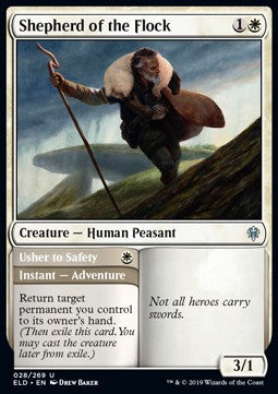 Shepherd of the Flock // Usher to Safety - Throne of Eldraine (Uncommon) [ELD-28] - JotaCards - Tu Tienda de TCG