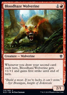 Bloodhaze Wolverine - Throne of Eldraine (Common) [ELD-113] - JotaCards - Tu Tienda de TCG