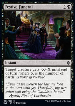 Festive Funeral - Throne of Eldraine (Common) [ELD-87] - JotaCards - Tu Tienda de TCG
