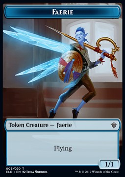 Faerie Token (Blue 1/1) - Throne of Eldraine: Extras (Token) [XELD-T05] - JotaCards - Tu Tienda de TCG