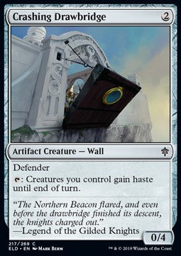 Crashing Drawbridge - Throne of Eldraine (Common) [ELD-217] - JotaCards - Tu Tienda de TCG