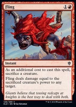 Fling - Throne of Eldraine (Common) [ELD-126] - JotaCards - Tu Tienda de TCG