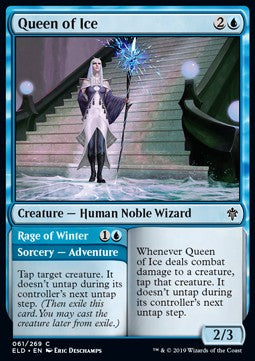 Queen of Ice // Rage of Winter - Throne of Eldraine (Common) [ELD-61] - JotaCards - Tu Tienda de TCG