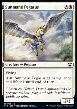 Sunmane Pegasus - Theros Beyond Death (Common) [THB-38] - JotaCards - Tu Tienda de TCG