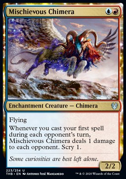 Mischievous Chimera - Theros Beyond Death (Uncommon) [THB-223] - JotaCards - Tu Tienda de TCG