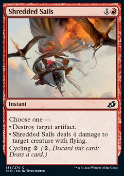 Shredded Sails - Ikoria: Lair of Behemoths (Common) [IKO-136] - JotaCards - Tu Tienda de TCG