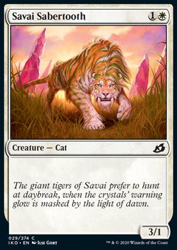 Savai Sabertooth - Ikoria: Lair of Behemoths (Common) [IKO-29] - JotaCards - Tu Tienda de TCG