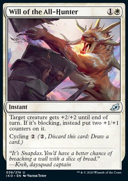 Will of the All-Hunter - Ikoria: Lair of Behemoths (Uncommon) [IKO-38] - JotaCards - Tu Tienda de TCG
