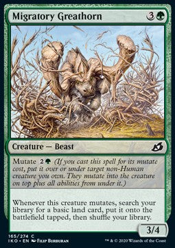 Migratory Greathorn - Ikoria: Lair of Behemoths (Common) [IKO-165] - JotaCards - Tu Tienda de TCG