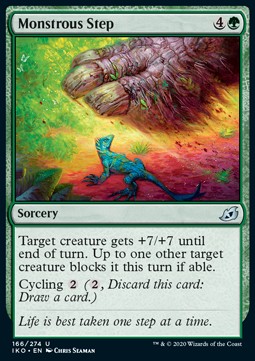 Monstrous Step - Ikoria: Lair of Behemoths (Uncommon) [IKO-166] - JotaCards - Tu Tienda de TCG
