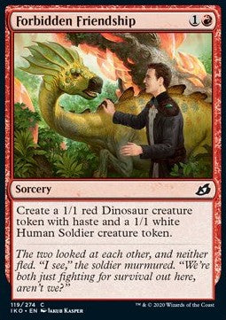 Forbidden Friendship - Ikoria: Lair of Behemoths (Common) [IKO-119] - JotaCards - Tu Tienda de TCG