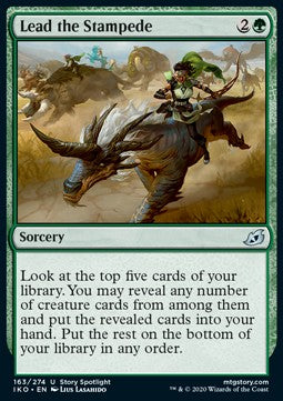 Lead the Stampede - Ikoria: Lair of Behemoths (Uncommon) [IKO-163] - JotaCards - Tu Tienda de TCG
