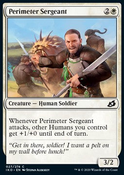 Perimeter Sergeant - Ikoria: Lair of Behemoths (Common) [IKO-27] - JotaCards - Tu Tienda de TCG