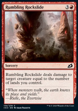Rumbling Rockslide - Ikoria: Lair of Behemoths (Common) [IKO-134] - JotaCards - Tu Tienda de TCG