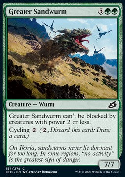 Greater Sandwurm - Ikoria: Lair of Behemoths (Common) [IKO-157] - JotaCards - Tu Tienda de TCG